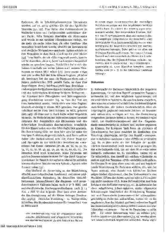Vorschauseite 4: Syndrom Reaktionsloser Wachheit