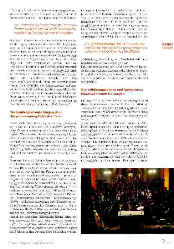 Vorschauseite 3: Hospiz-Engagement und Palliative Care