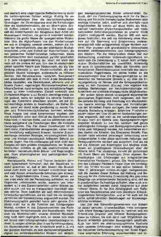 Vorschauseite 2: Das cerebralparetische Kind aus heutiger Sicht