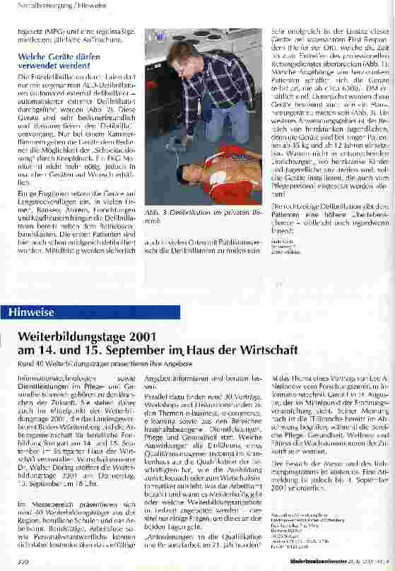 Vorschauseite 2: Der Schock fürs Leben - Frühdefibrillation durch Laien mit AED-Geräten