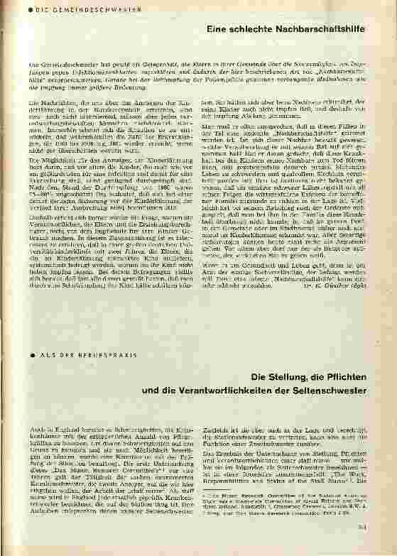 Vorschauseite 1: Die Stellung, die Pflichten und die Verantwortlichkeiten der Seitenschwester