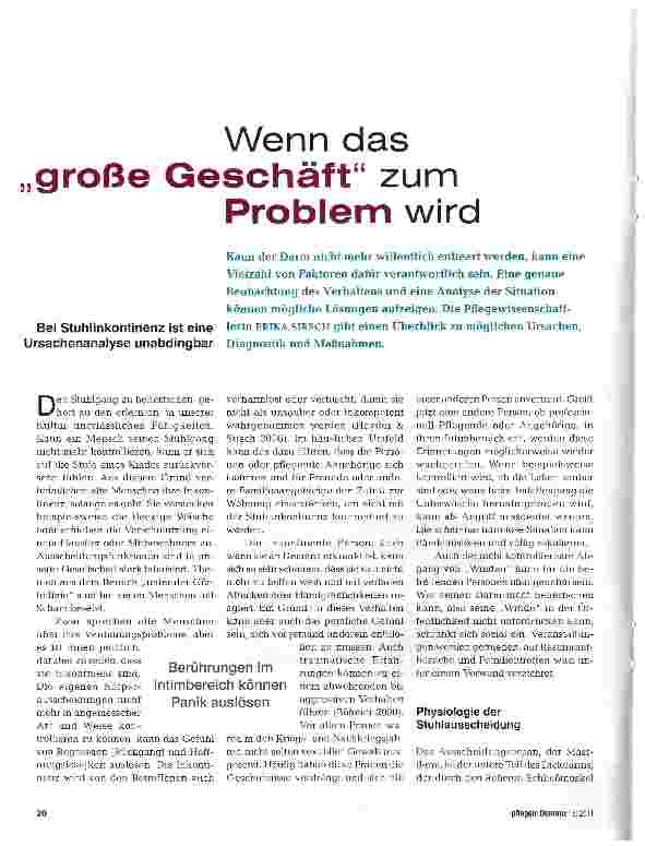 Vorschauseite 1: Wenn das große Geschäft zum Problem wird