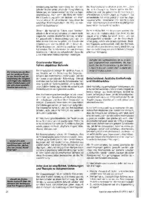 Vorschauseite 4: Medizinische Gutachten vorbereiten und vergeben: Grundlage der Regulierung von PersonenschädenTeil I der Artikelserie: Unfallbedingte Personenschäden -Grundsätze der Begutachtung