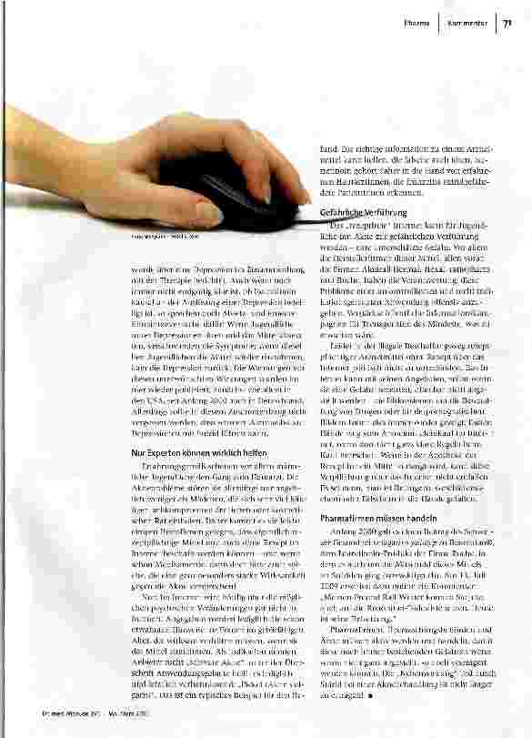 Vorschauseite 2: Nebenwirkung Suizid