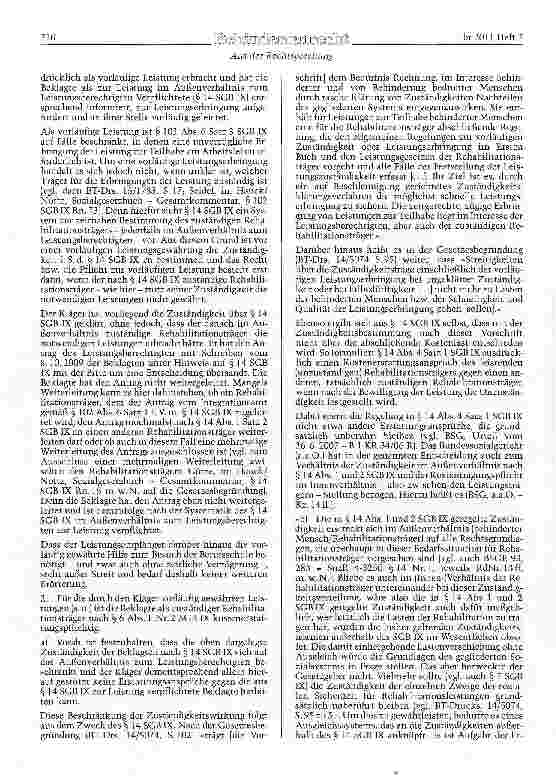 Vorschauseite 3: SGB IX §§ 14, 33 Abs. 3 Nr. 4 und Abs. 8 Satz 1 Nr. 3; SGB III §§ 59 ff. und 97 ff. Leistungen zur Teilhabe am Arbeitsleben - Assistenz während der Berufsausbildung - Berufsschulb…