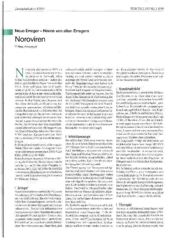 Vorschauseite 1: Noroviren