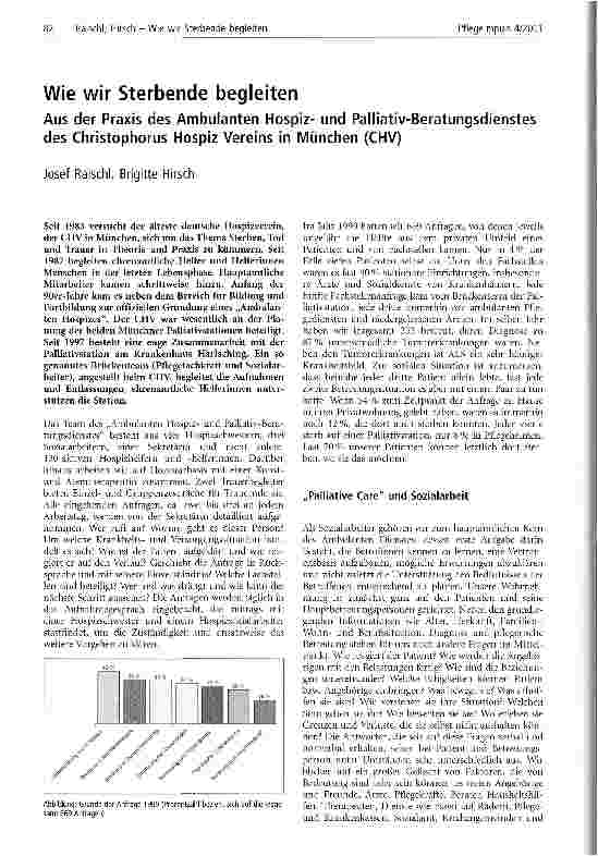 Vorschauseite 1: Wie wir Sterbende begleiten