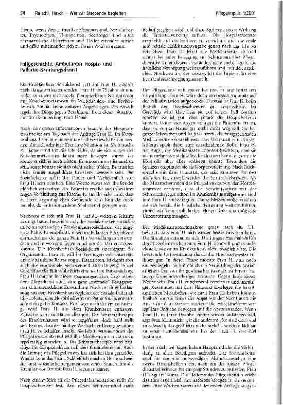 Vorschauseite 3: Wie wir Sterbende begleiten
