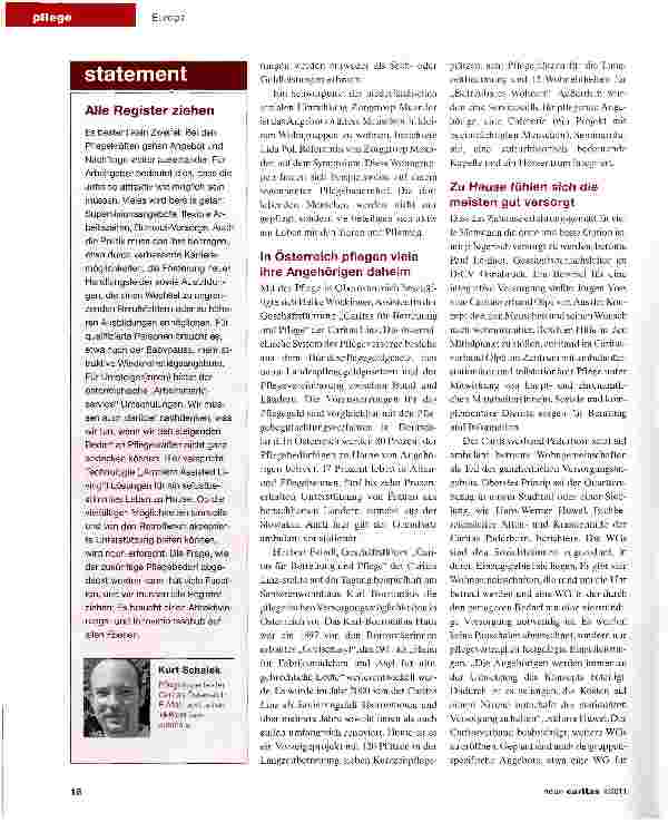 Vorschauseite 3: Ältere Menschen wohnen am liebsten daheim