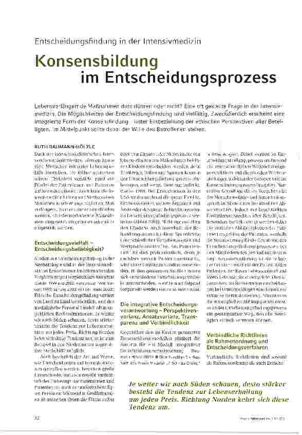 Vorschauseite 1: Konsensbildung im Entscheidungsprozess