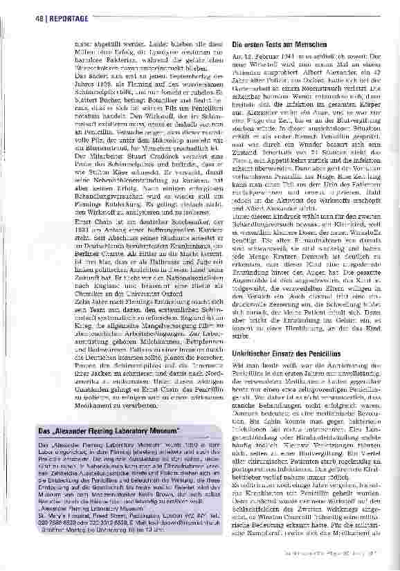 Vorschauseite 3: Die Entdeckung des Penicillins Heilender Schimmel