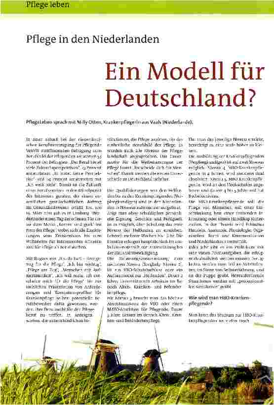 Vorschauseite 1: Ein Modell für Deutschland?