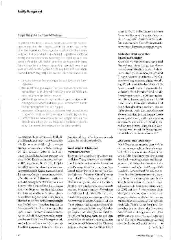 Vorschauseite 3: LICHTSYSTEMEHell, aber bitte nicht grell