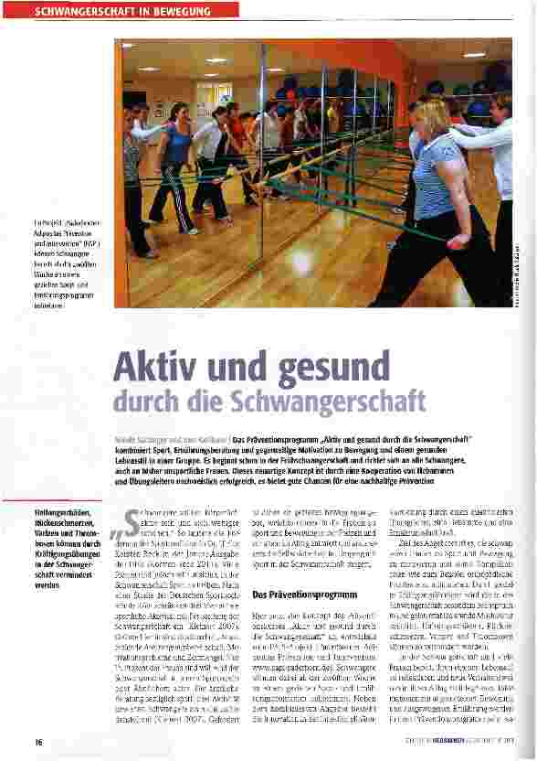 Vorschauseite 1: Aktiv und gesund durch die Schwangerschaft