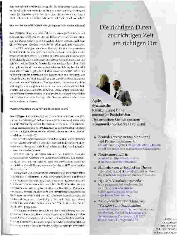 Vorschauseite 2: Interdisziplinärer Wissenstransfer beim Asklepios Future Hospital