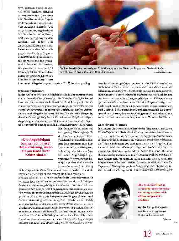 Vorschauseite 2: Eine Verschnaufpause für die pflegenden Angehörigen
