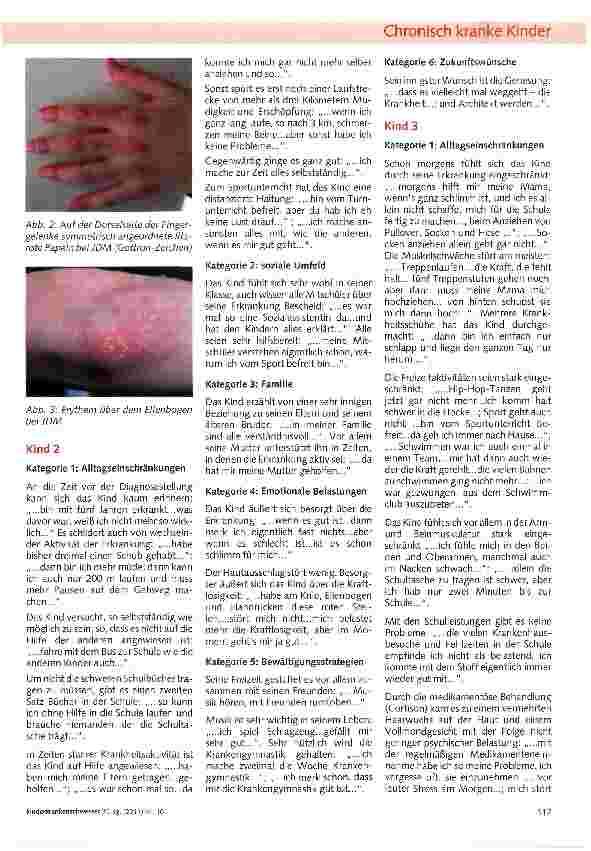 Vorschauseite 4: Das veränderte Leben von Kindern und Jugendlichen mit juveniler Dermatomyositis