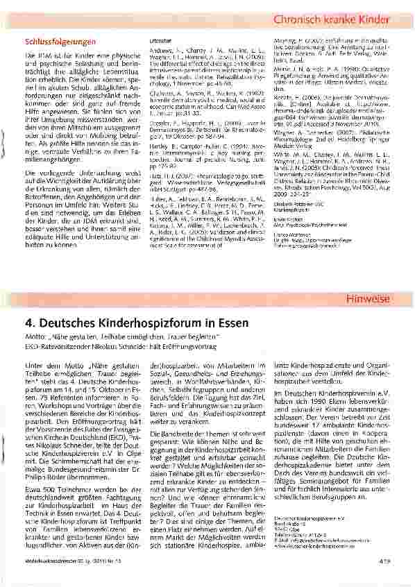 Vorschauseite 6: Das veränderte Leben von Kindern und Jugendlichen mit juveniler Dermatomyositis