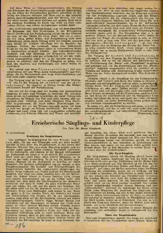 Vorschauseite 1: Erzieherische Säuglingsund Kinderpflege