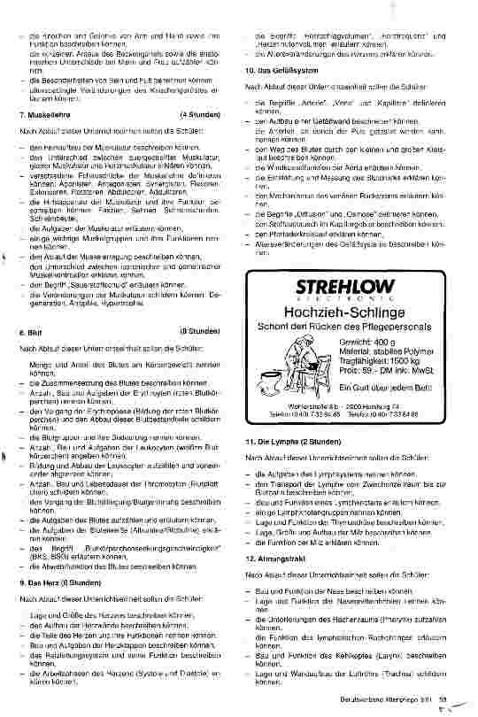 Vorschauseite 2: Ausbildung in der Altenpflege - Lernzielkatalog für das Fach Anatomie Physiologie