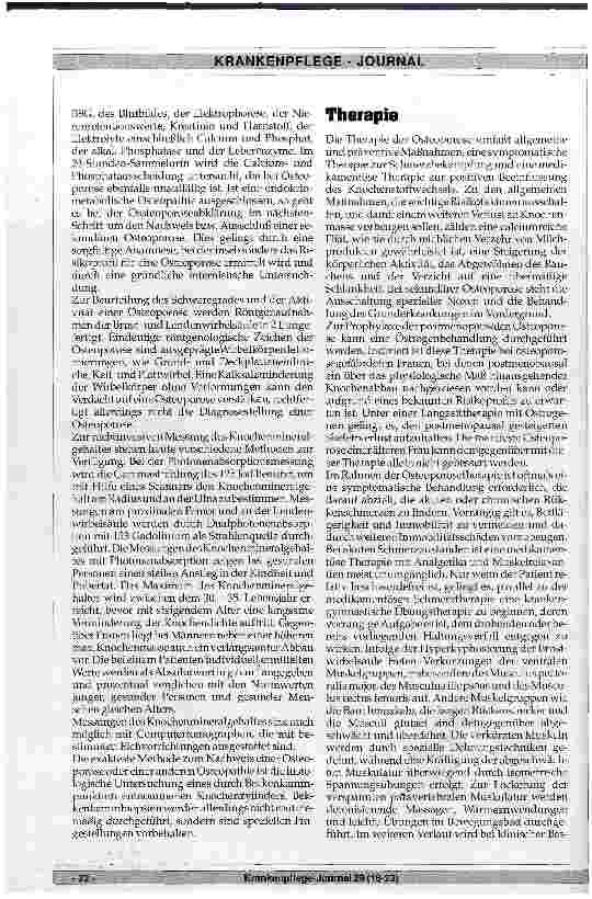 Vorschauseite 3: Ursachen und Therapie der Osteoporose
