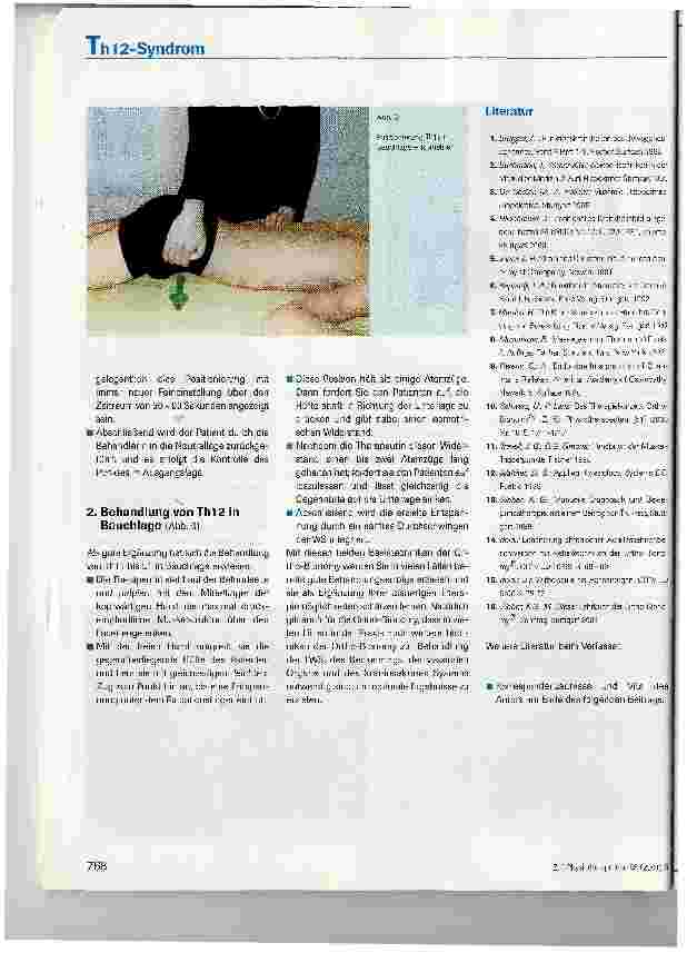 Vorschauseite 5: Lumbale Beschwerden - Das Th12-Syndrom und seine Behandlung mit weichen Techniken der Ortho-Bionomy®