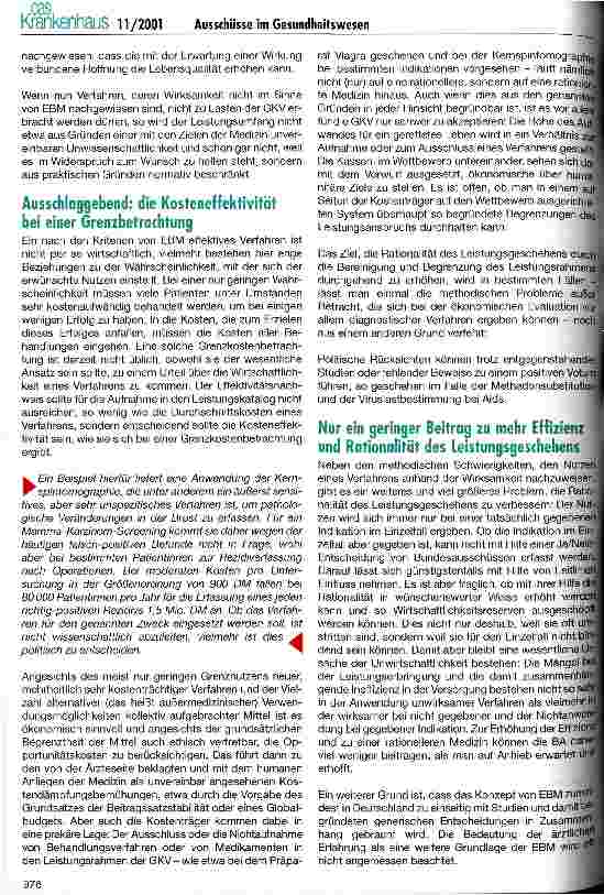 Vorschauseite 5: Mehr Ausschüsse - mehr Rationalität des Leistungsgeschehens?