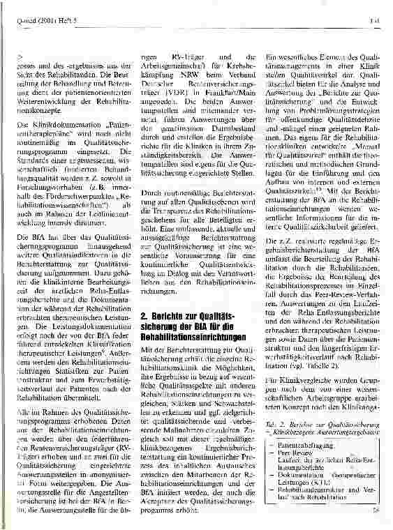 Vorschauseite 3: Berichte zur Qualitätssicherung