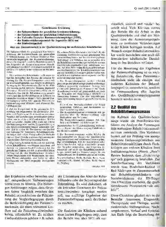 Vorschauseite 6: Berichte zur Qualitätssicherung
