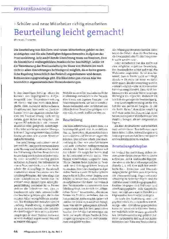 Vorschauseite 1: Schüler und neue Mitarbeiter richtig einarbeitenBeurteilung leicht gemacht!