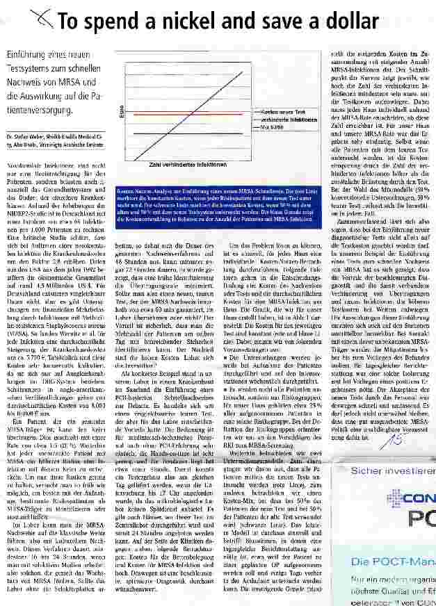 Vorschauseite 1: To spend a nickel and save a dollar