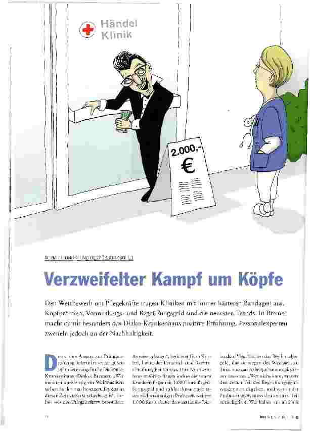 Vorschauseite 1: Verzweifelter Kampf um Köpfe