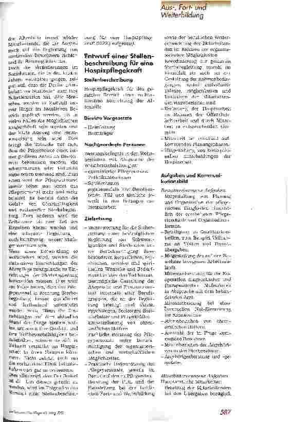 Vorschauseite 2: Die Hospizpflegekraft in der stationären Altenpflege