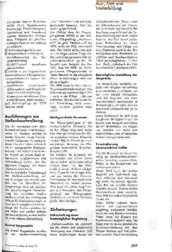 Vorschauseite 4: Die Hospizpflegekraft in der stationären Altenpflege