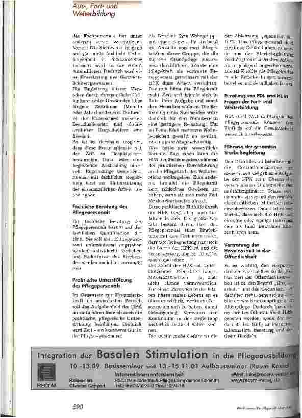 Vorschauseite 5: Die Hospizpflegekraft in der stationären Altenpflege
