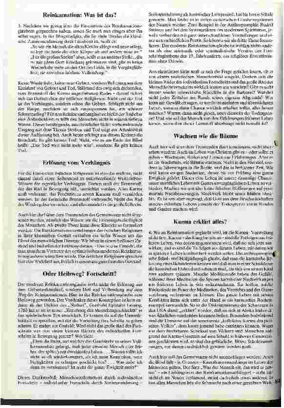 Vorschauseite 3: Sterben und danach? - Christlicher Glaube und Reinkarnation