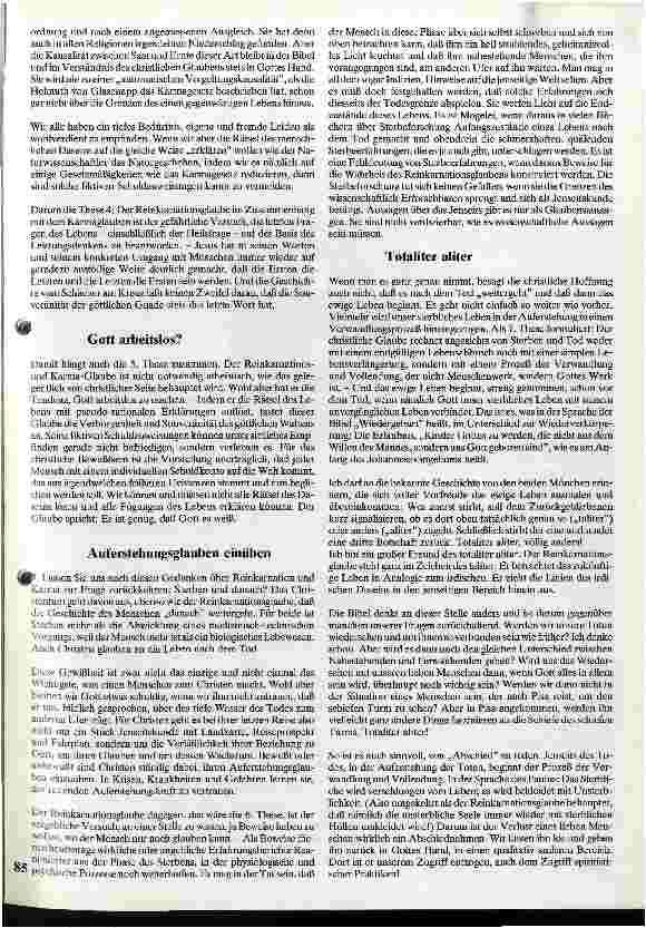 Vorschauseite 4: Sterben und danach? - Christlicher Glaube und Reinkarnation