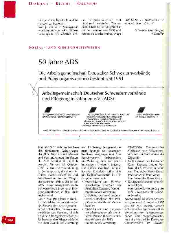 Vorschauseite 1: 50 Jahre ADS