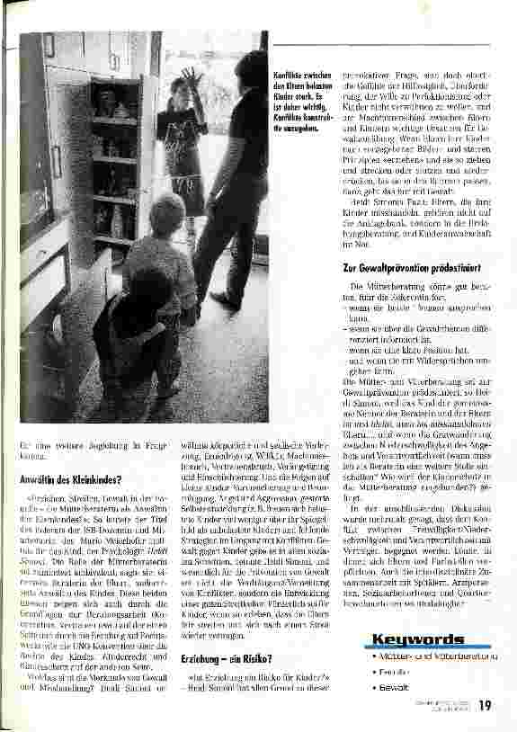 Vorschauseite 4: Gewalt in der Familie - was tun?
