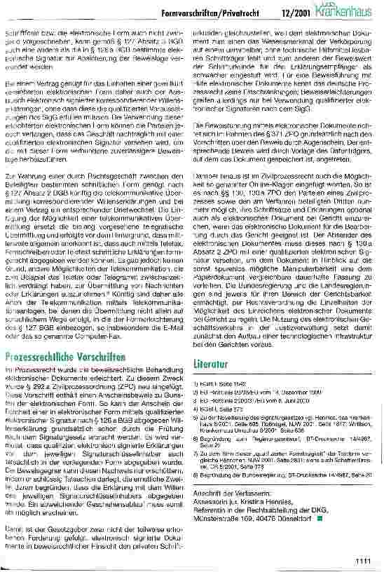 Vorschauseite 3: Neue Formvorschriften im Privatrecht