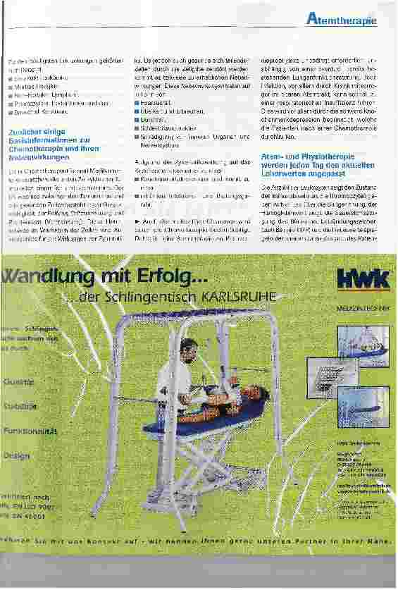 Vorschauseite 2: Die atemtherapeutische Behandlung von Patienten auf der hämatologisch-onkologischen Station in der Umkehrisolation