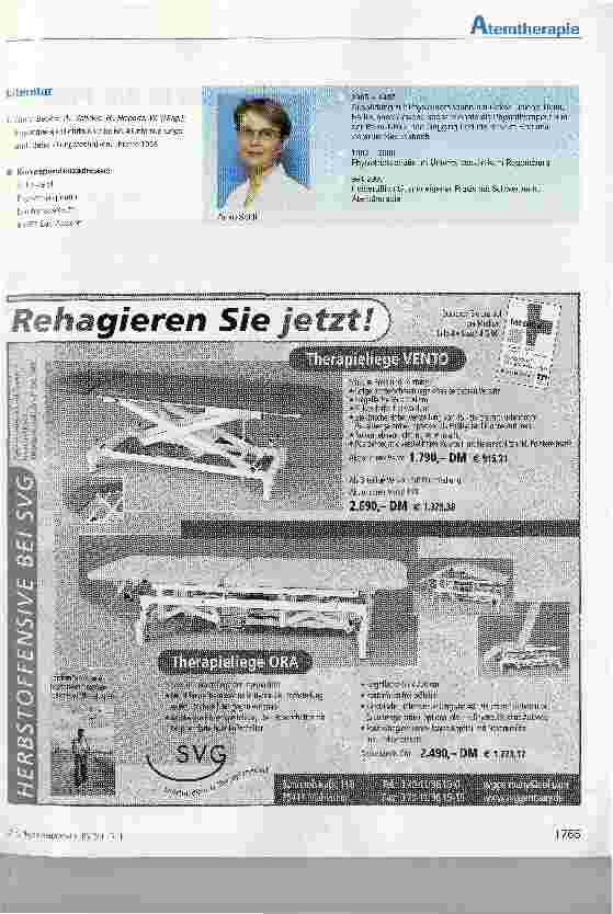 Vorschauseite 4: Die atemtherapeutische Behandlung von Patienten auf der hämatologisch-onkologischen Station in der Umkehrisolation