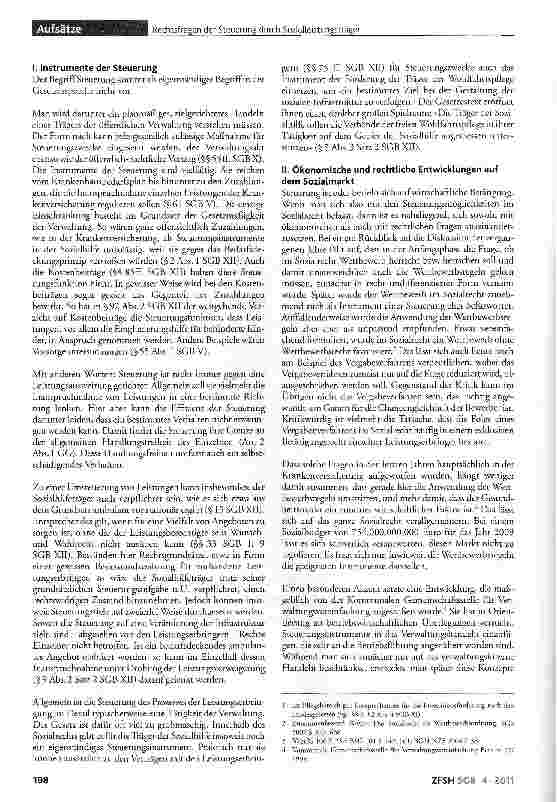 Vorschauseite 2: Rechtsfragen der Steuerung durch die Sozialleistungsträger beim Abschluss von Verträgen mit den Leistungserbringern und bei der Institutionellen Förderung