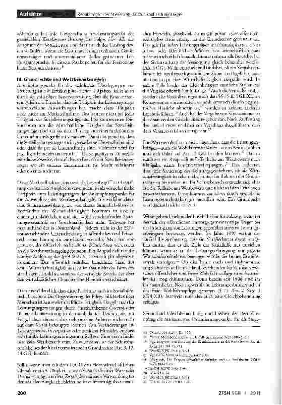 Vorschauseite 4: Rechtsfragen der Steuerung durch die Sozialleistungsträger beim Abschluss von Verträgen mit den Leistungserbringern und bei der Institutionellen Förderung