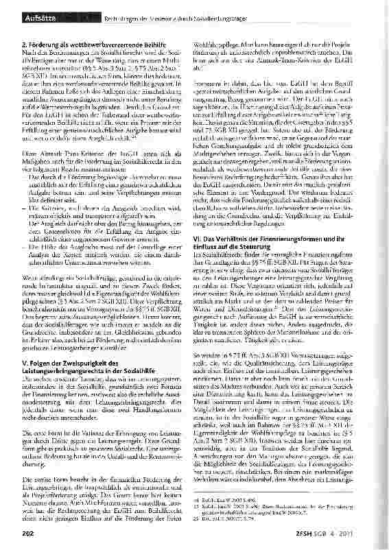 Vorschauseite 6: Rechtsfragen der Steuerung durch die Sozialleistungsträger beim Abschluss von Verträgen mit den Leistungserbringern und bei der Institutionellen Förderung