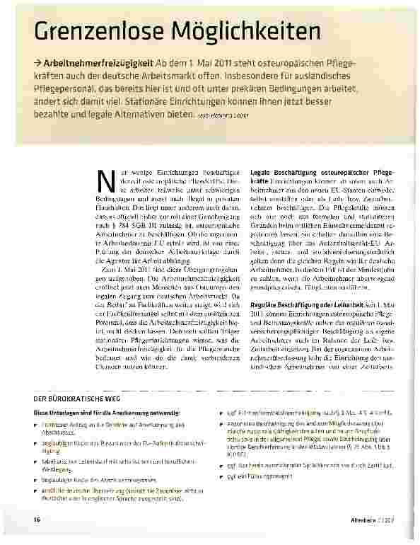Vorschauseite 1: Grenzenlose Möglichkeiten