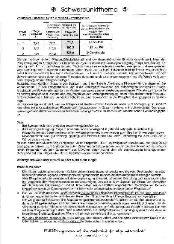 Vorschauseite 5: Der Druck steigt: Kollaps in der Stationären Altenpflege