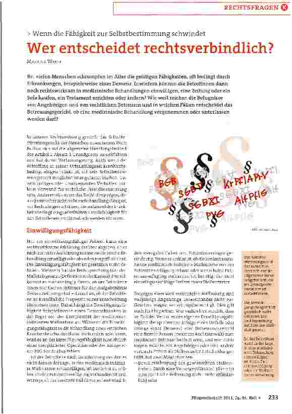 Vorschauseite 1: Wer entscheidet rechtsverbindlich?