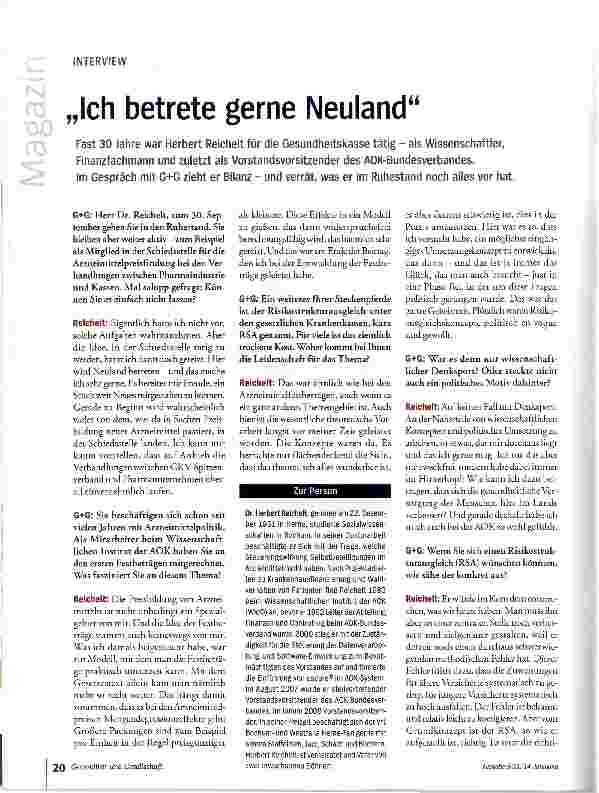 Vorschauseite 1: „Ich betrete gerne Neuland