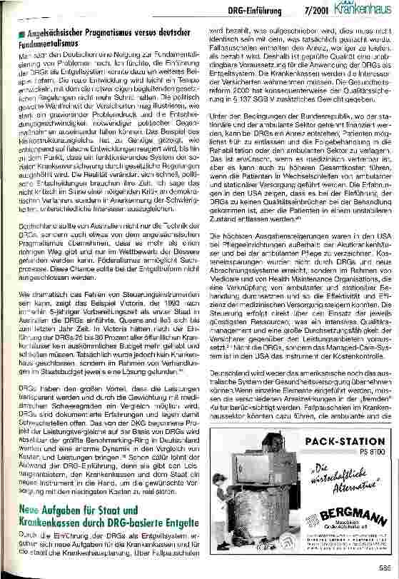 Vorschauseite 6: AR-DRGs - von der Lösung zum Problem